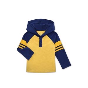 Wonder Nation Toddler Boys Hooded Tee with Long Sleeves